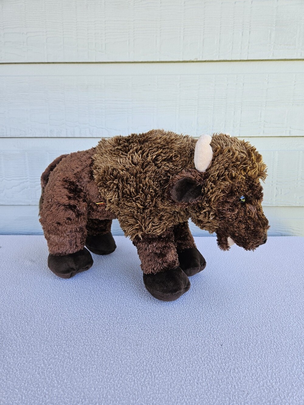 Build-A-Bear Buffalo Bison Plush 15" Brown Retired BAB Stuffed Animal